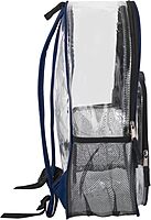 Summit Ridge Waterproof Clear Backpack with Water Bottle Holder - Stadium Approved Heavy-Duty Clear Backpack