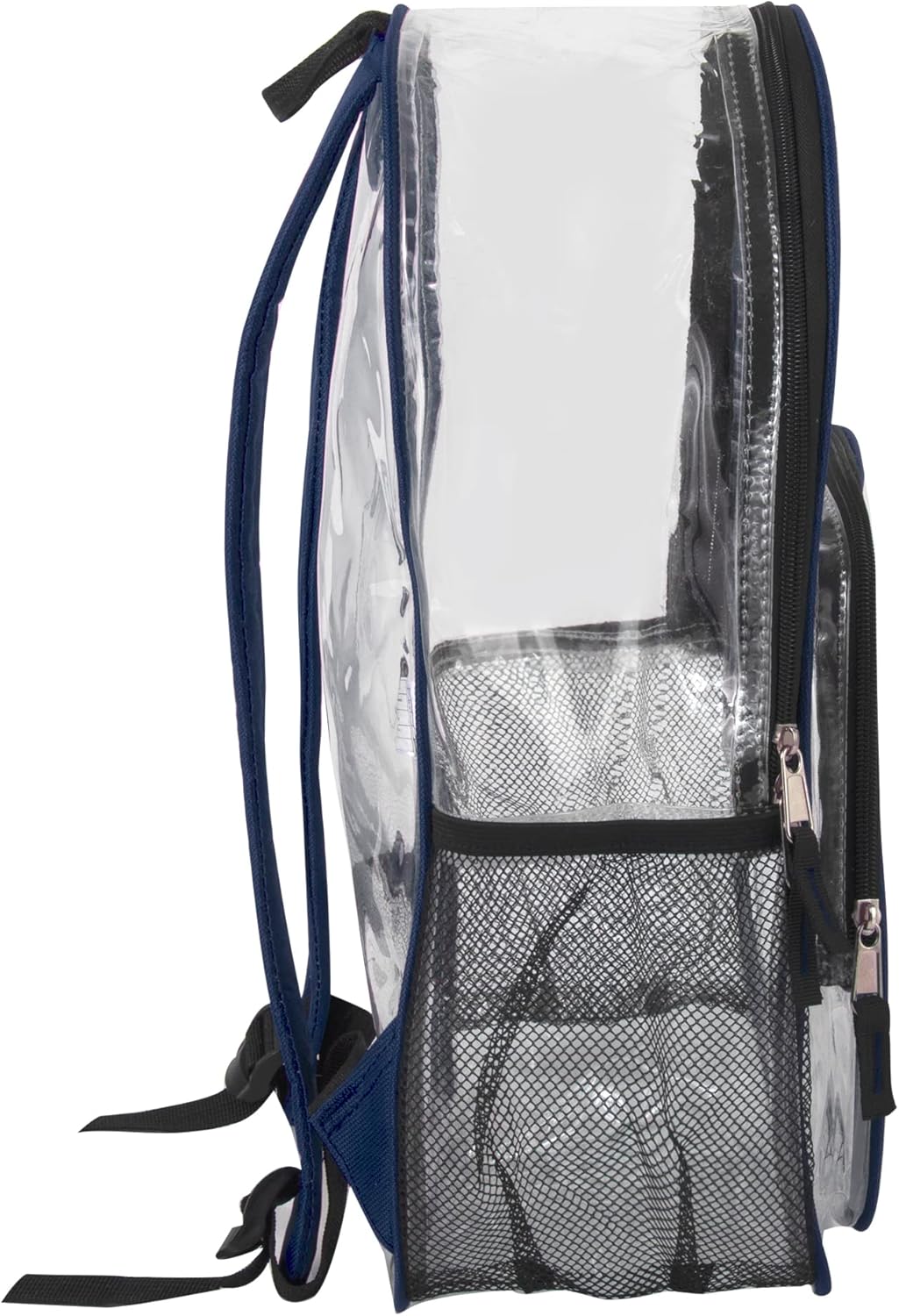 Summit Ridge Waterproof Clear Backpack with Water Bottle Holder - Stadium Approved Heavy-Duty Clear Backpack