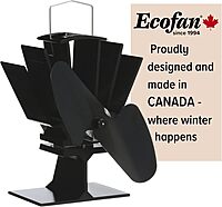 Mini Heat Powered Stove Fan - Classic Compact Design, Perfect for Wood Stoves
