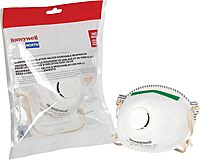 Honeywell NIOSH-Approved N95 Respirator Mask with Exhalation Valve for Airborne Particulates (RWS-54006)