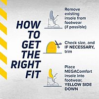 MEGA Comfort Insoles - PAM W7 Yellow