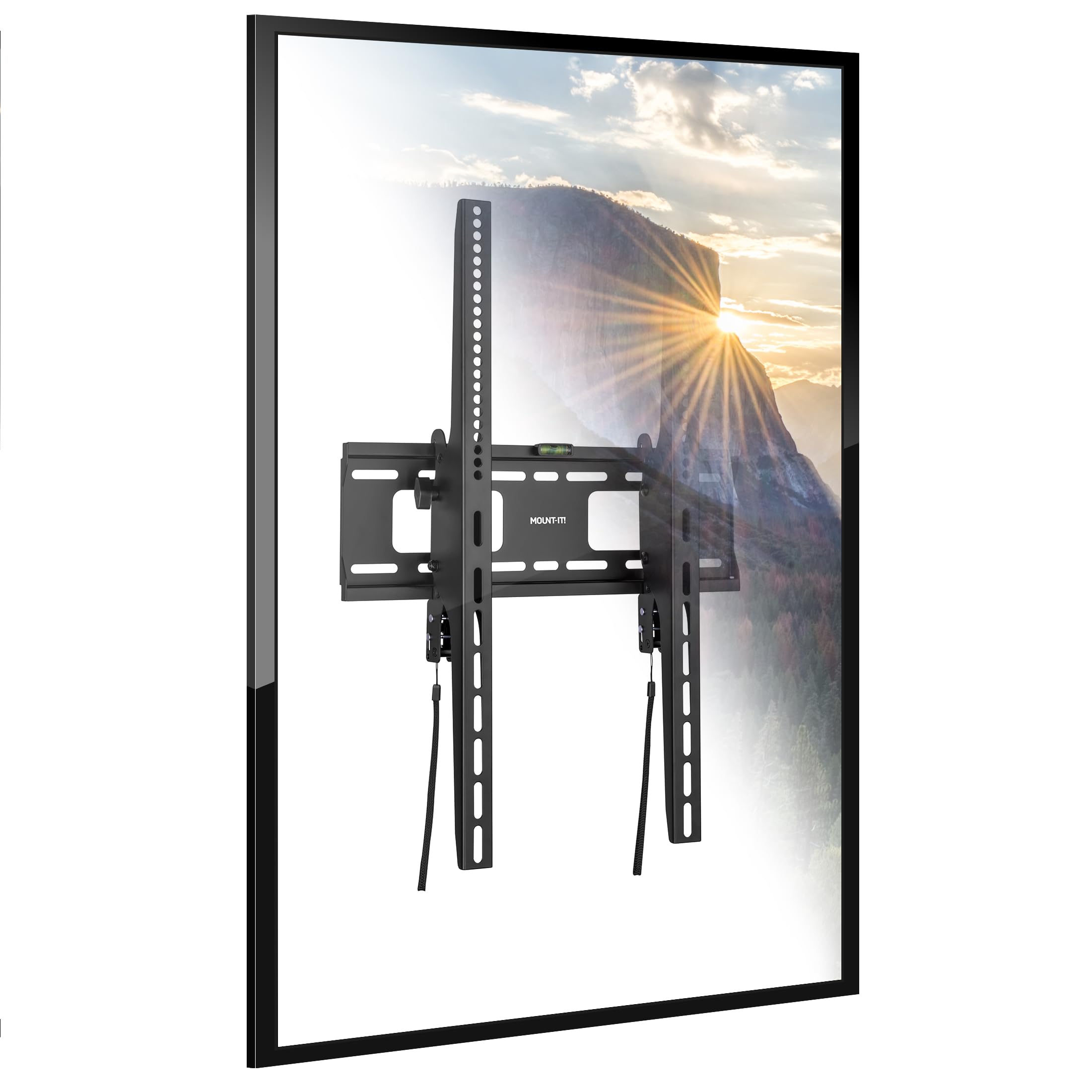 Mount-It! Portrait TV Wall Mount, Low Profile TV Mount for Vertical Mounting of Displays from 37" to 75"