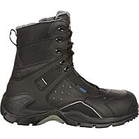 ROCKY 1st Med Carbon Fiber Toe Puncture-Resistant Side-Zip Waterproof Public Service Boot