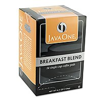 Java One Single-Serve Coffee Pods, Breakfast Blend, Carton Of 14