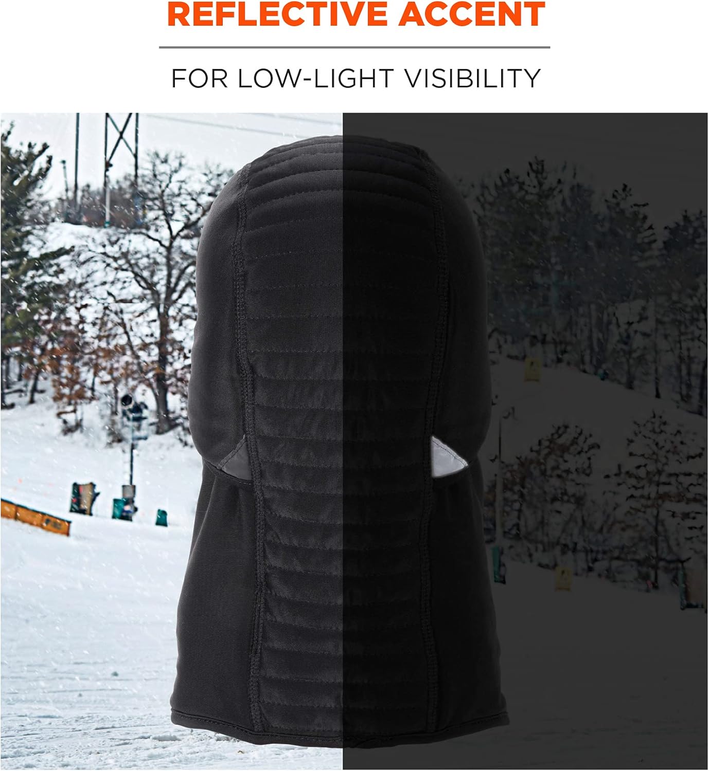 Ergodyne N-Ferno 6955 Insulated Balaclava Face Mask, 3-Layer, Black, One Size