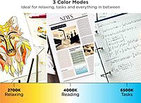 Bostitch Office Black+Decker Dimmable Bar Desk Lamp, 5.5W, White (VLED1813WHITE-BD)