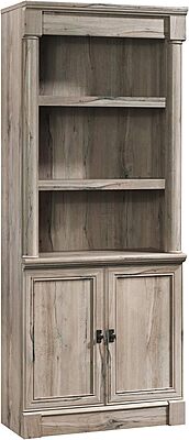 SAUDER Palladia 5-Shelf Library Bookcase with Doors