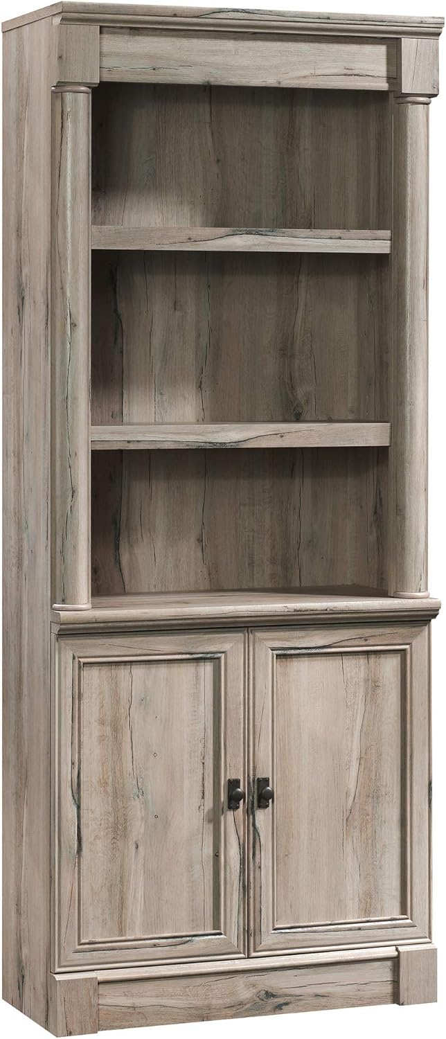 SAUDER Palladia 5-Shelf Library Bookcase with Doors