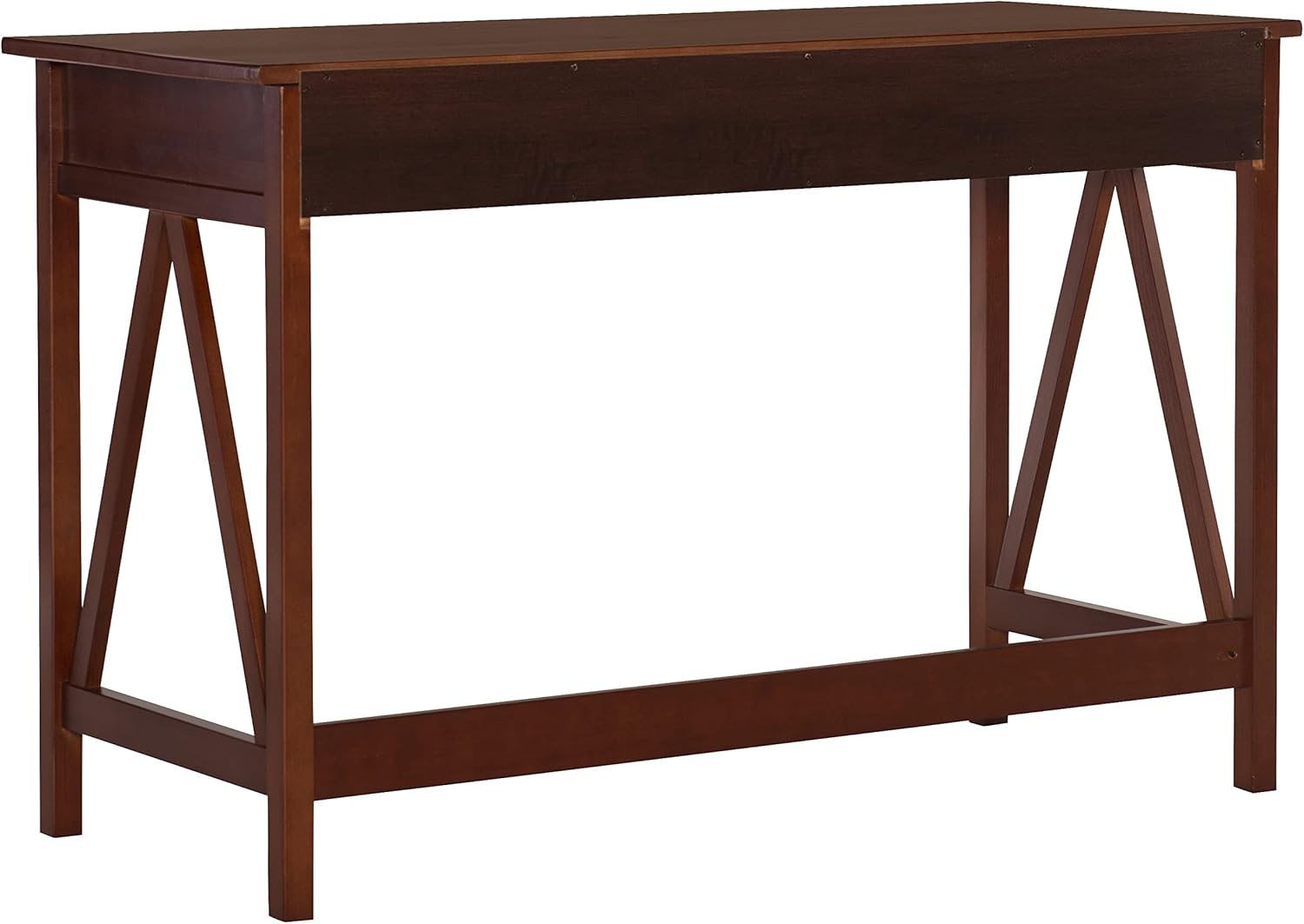 Linon Rockport 46inW Home Office Writing Desk, Antique Tobacco