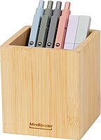 MIND READER Bamboo Desktop Organizer Office Storage