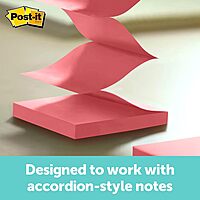 Post-it Pop-up Notes Dispenser, 3x3 in, Black Base Clear Top, Pack Includes Dispenser and a 45-Sheet Pad of Pop-up Notes