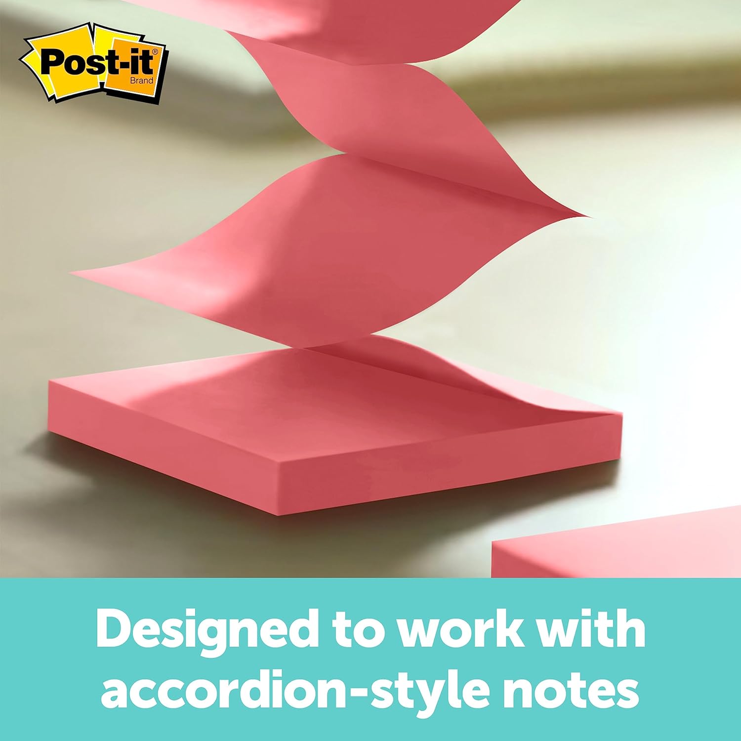 Post-it Pop-up Notes Dispenser, 3x3 in, Black Base Clear Top, Pack Includes Dispenser and a 45-Sheet Pad of Pop-up Notes