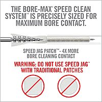 Real Avid Bore-Max Speed Jag and Patches, Bore Cleaning Jag and Patches Set (.22/.223)