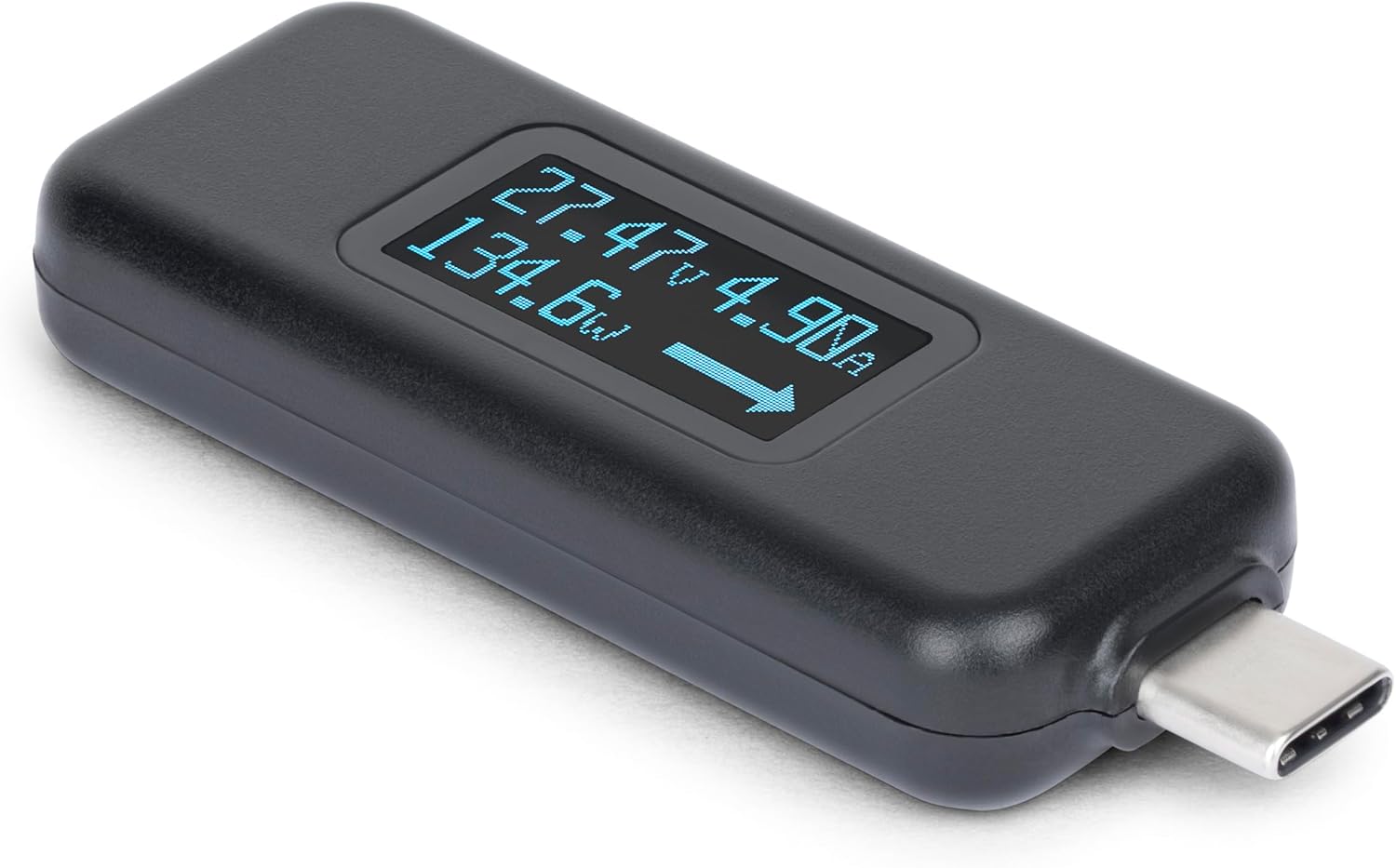 StarTech.com USB-C Power Tester, Digital Multimeter, Bi-Directional Voltage and Current Meter, 240W PD EPR, Cable/Port Tester