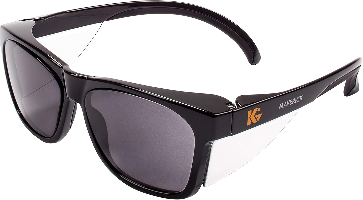 KleenGuard™ V30 Maverick Eye Protection (49311), with KleenVision™ Anti-Fog Coating, Smoke Lenses, Black Frame (Qty 1) 49311