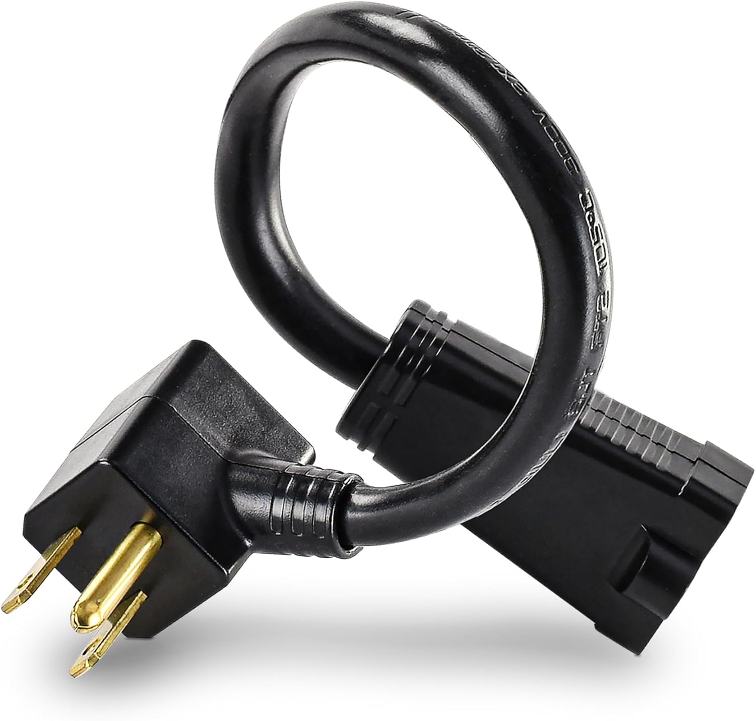 CyberPower GC201 - Power extension cable - NEMA 5-15, NEMA 5-15P (R) to NEMA 5-15 (F) - AC 125 V - 13 A - 6 in - black