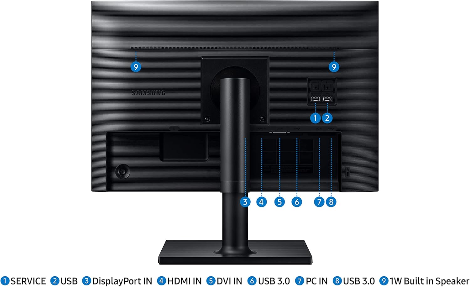 SAMSUNG FT45 Series 24-Inch IPS Business Monitor