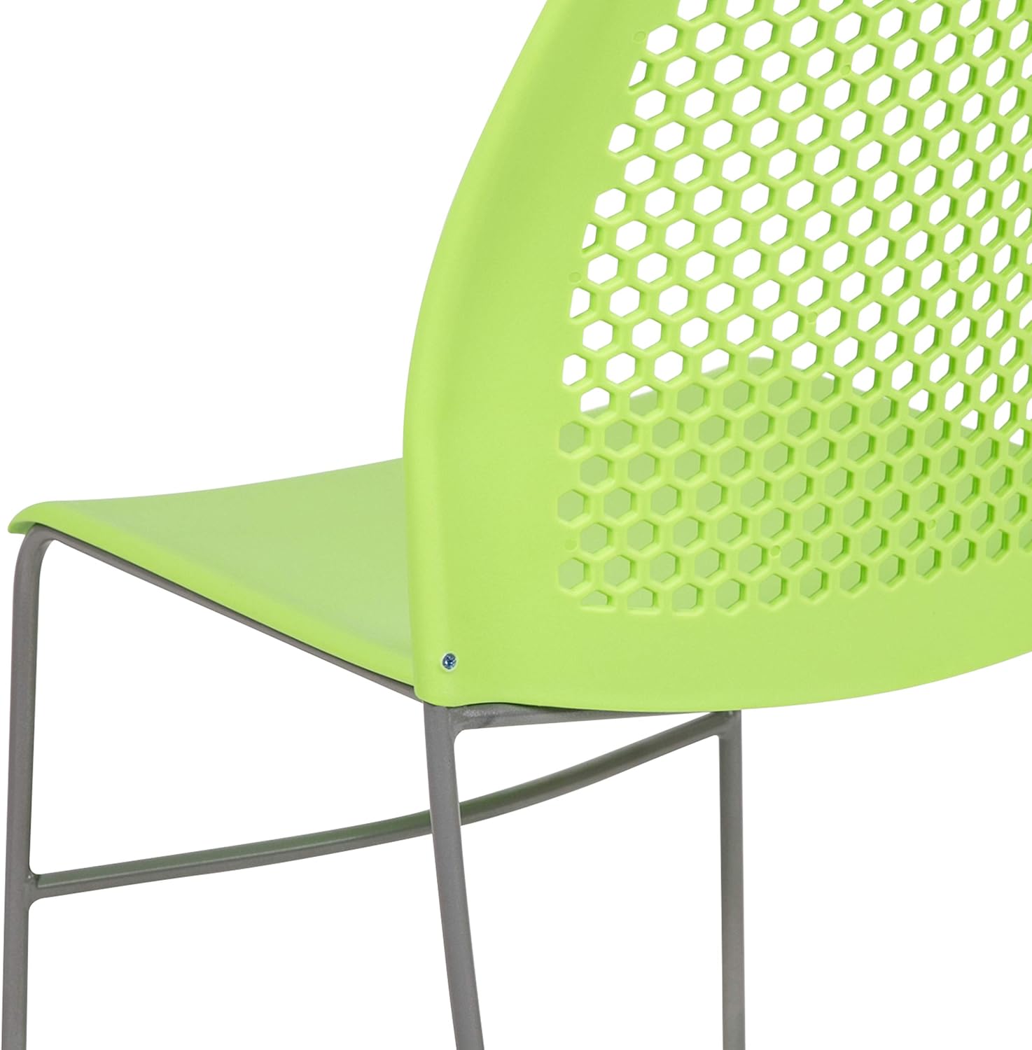 Flash Furniture HERCULES Series 661 lb Capacity Stack Chair with Air-Vent Back and Sled Base