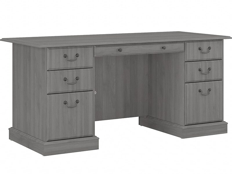 Bush Furniture Saratoga 66in Executive Desk with Drawers