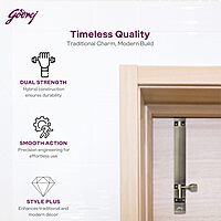 Tower Bolt Designer Type (without screws) / AB / 10 x 450 mm / 1 x 45 cm / Aluminium / 2725