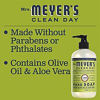 Mrs. Meyers Clean Day Liquid Hand Soap, Lemon Scent, 12.5 Oz, Carton Of 6 Bottles