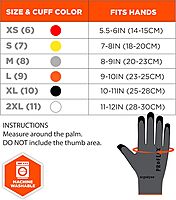 Ergodyne ProFlex 7000 Nitrile Coated Work Gloves, Foam Nitrile Palms for Flexible No Slip Grip, Abrasion Resistant, 15g, Touchscreen Capable, Gray, Extra Large