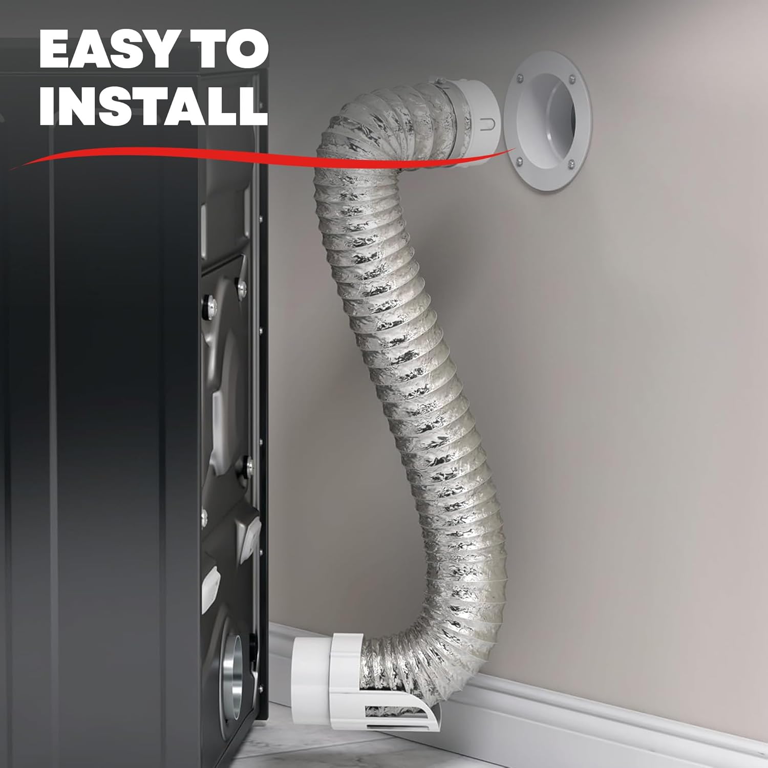 DEFLECTO Supurr-Flex 5-Ply 4in Aluminum Dryer Vent Duct