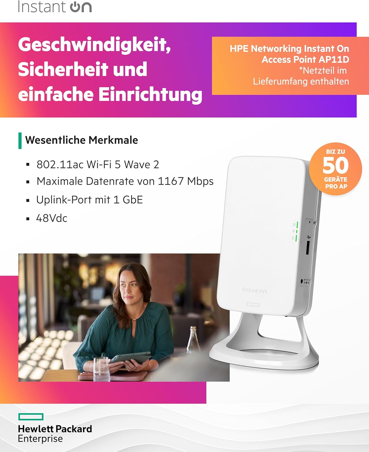 HPE 6300M 48-port 1GbE Class 4 PoE and 4-port SFP56 Switch - 48 Ports - Manageable - 3 Layer Supported - JL661A