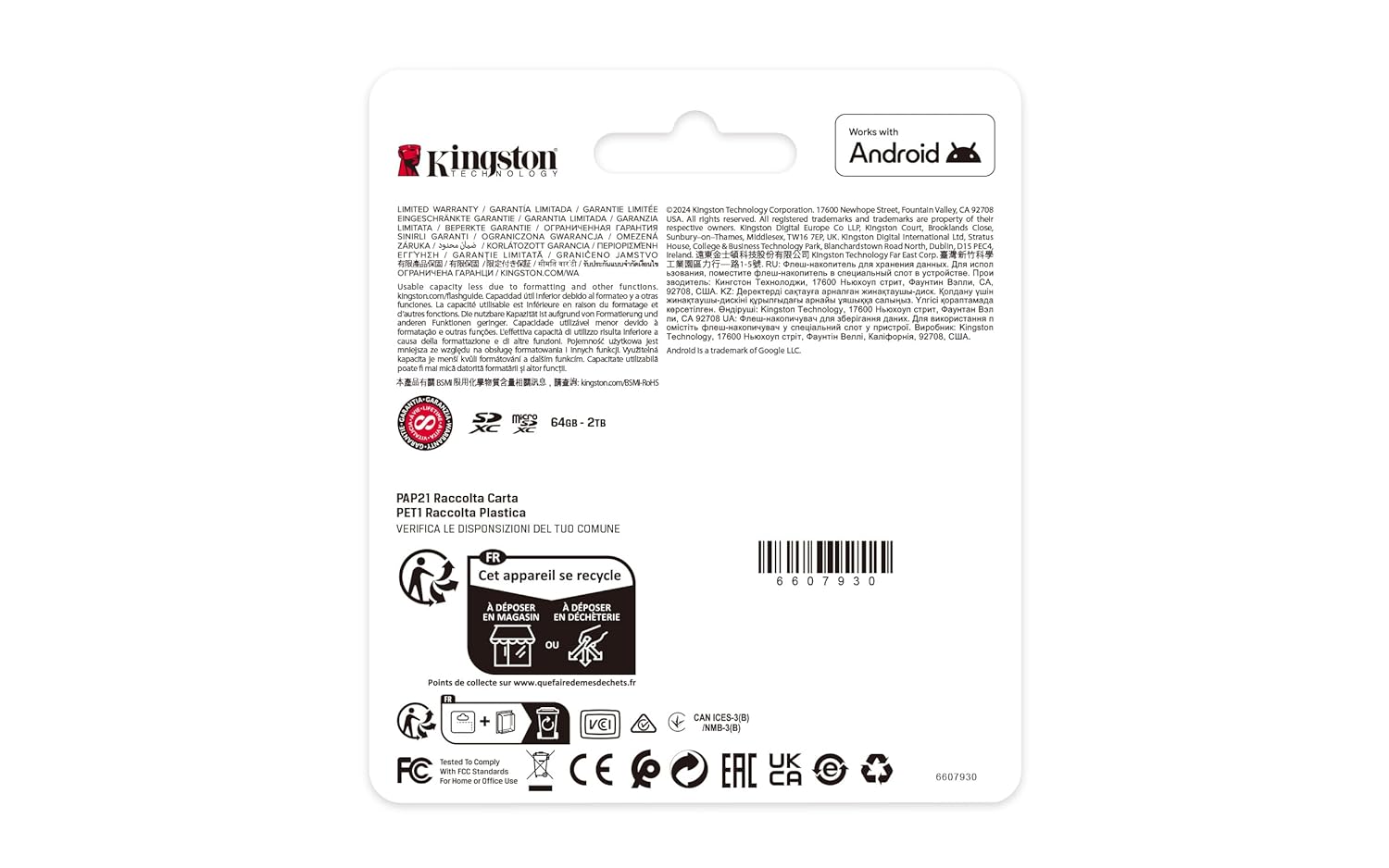 Kingston Canvas Select Plus microSDXC Card