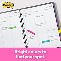 Post-it Arrow Flags, Assorted Bright Colors, .47 in Wide, 24/Dispenser, 4 Dispensers/Pack (684-ARR4)