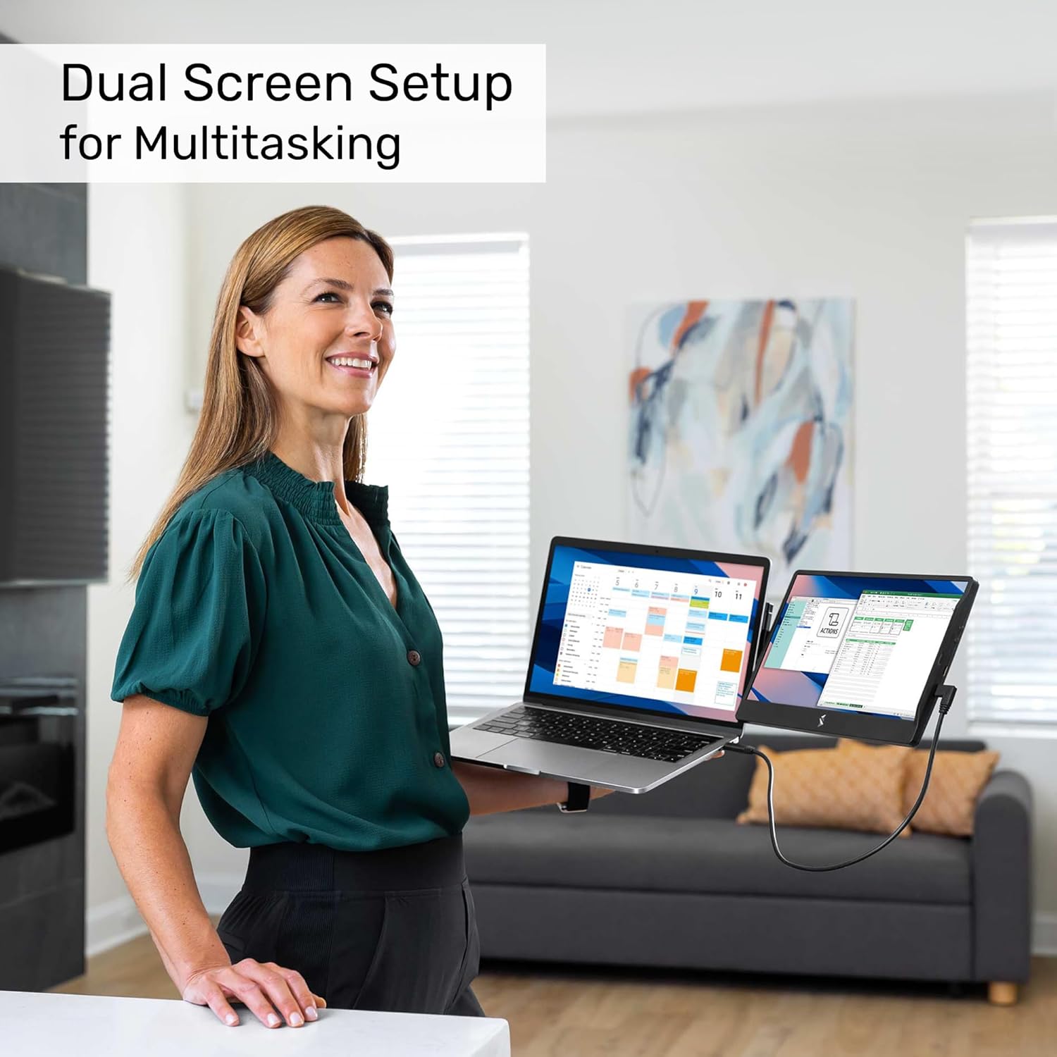 SideTrak Swivel 12.5" Portable Full HD Monitor for Laptop