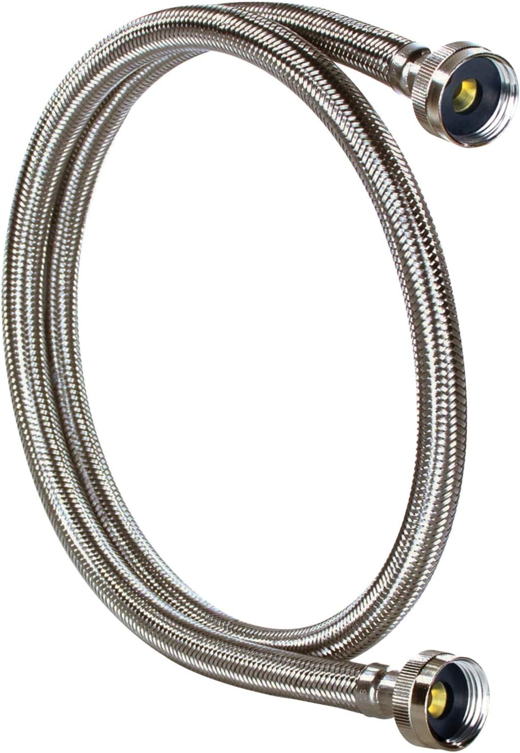 Certified Appliance Accessories Braided Stainless Steel Steam Dryer Installation Kit, 6ft - Stainless Steel, PVC, Polyester