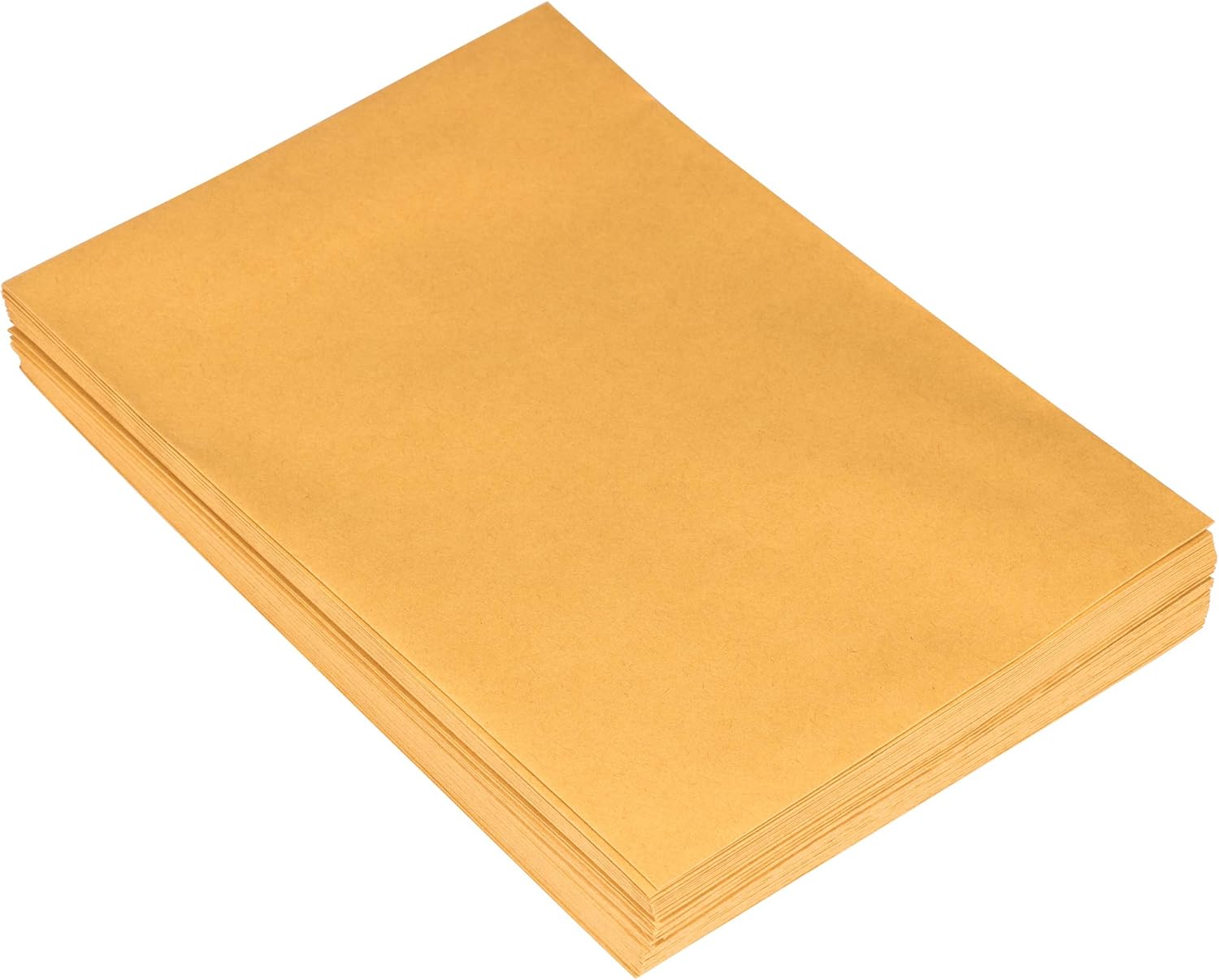 JAM PAPER Open End Catalog Envelopes with Peel & Seal - Brown Kraft Manila