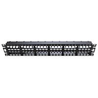 Panduit CPP48FMWBLY 48-Port Flat Flush-Mount Patch Panel, Black