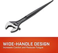 CRESCENT Adjustable Black Oxide Construction Wrench - Forged Alloy Steel