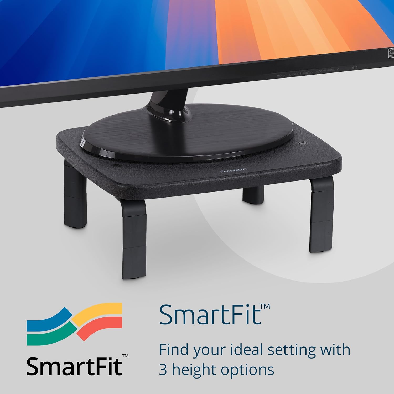 KENSINGTON SmartFit Low-Profile Monitor Stand for up to 21" Screens