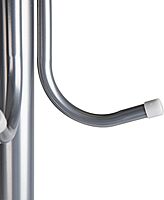 Mind Reader Coat Rack Multi-Hook Organizer for Office or Entryway, 69inH x 16-1/2inW x 14-3/4inL, Silver