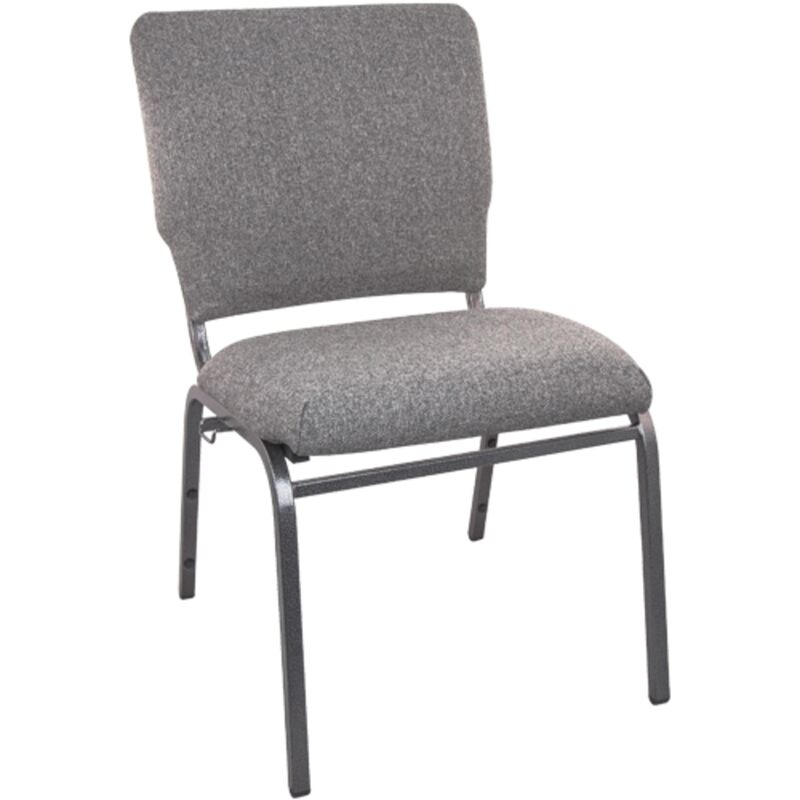 FLASH FURNITURE Advantage Multipurpose Church Chair - 18.5 in. Wide Silver Vein Frame