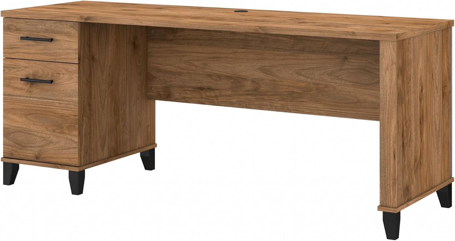 Bush Furniture Somerset 72W Office Desk with Drawers
