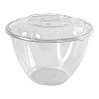 ECO-PRODUCTS Compostable Clear PLA Salad Bowls with Lids, Case of 150