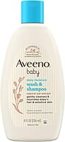 Aveeno Baby Wash & Shampoo for Hair & Body, Tear-Free, Fresh, 8 Oz