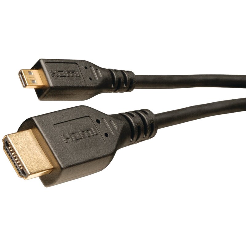 Eaton Tripp Lite HDMI to Micro HDMI Cable with Ethernet, Digital Video with Audio Adapter (M/M) 6-ft. (P570-006-MICRO),Black