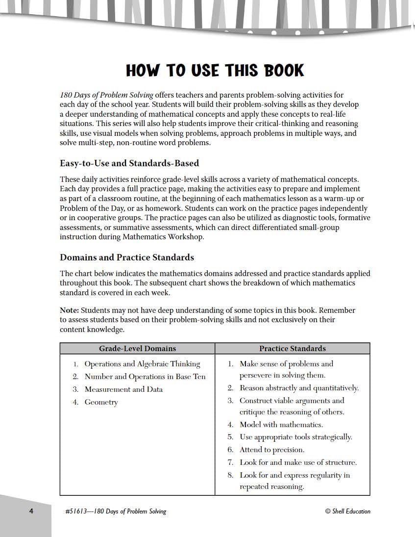 180 Days of Problem Solving for 1st Grade – Build Math Fluency with this 1st Grade Math Workbook (180 Days of Practice)