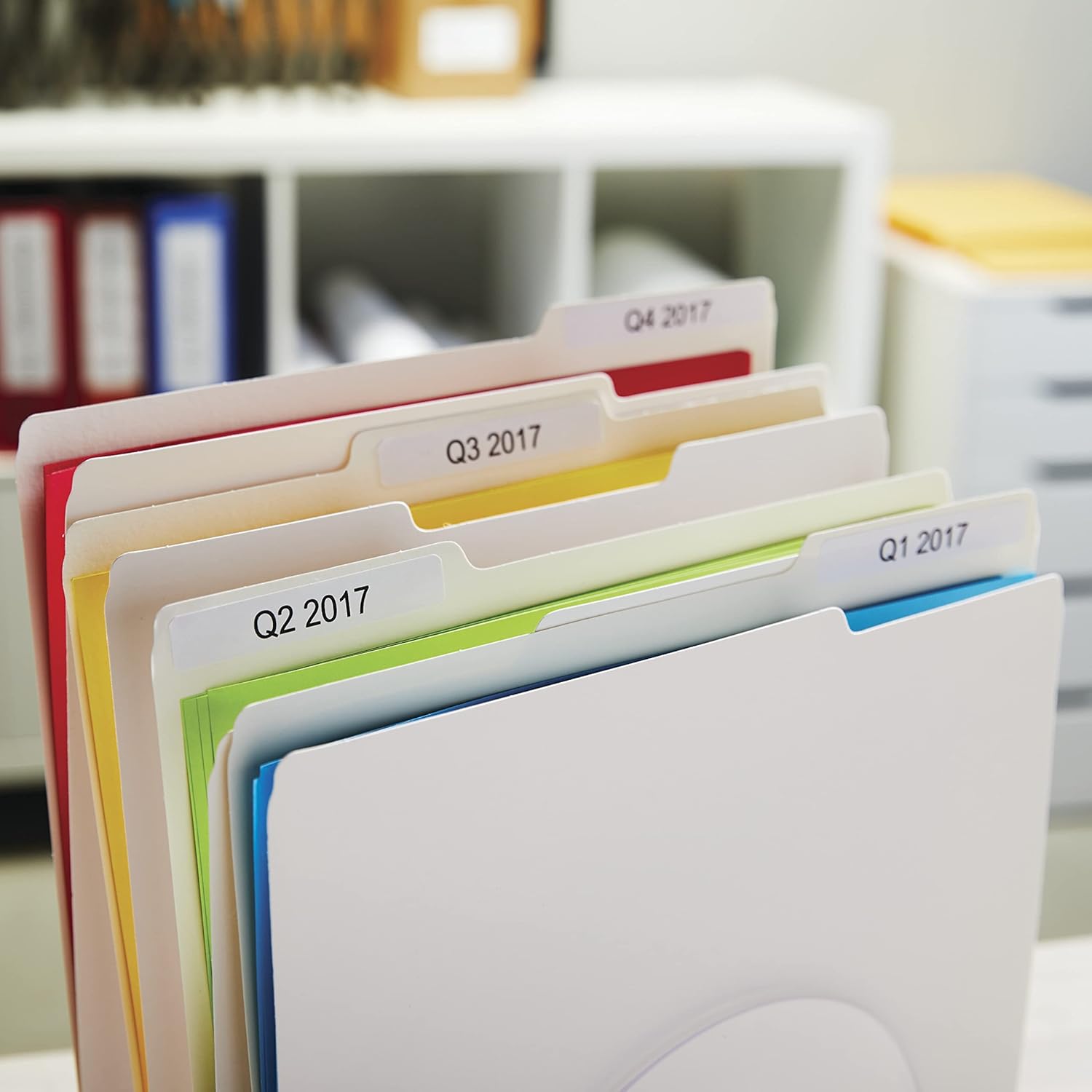 DYMO Authentic LW 1-Up File Folder Labels DYMO Labels for LabelWriter Label Printers White 9/16" x 3-7/16" 2 Rolls of 130