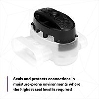 3M Scotchlok Self-Stripping Electrical IDC 316IR, Black/White Color, Pigtail, Irrigation Applications, Moisture Resistant