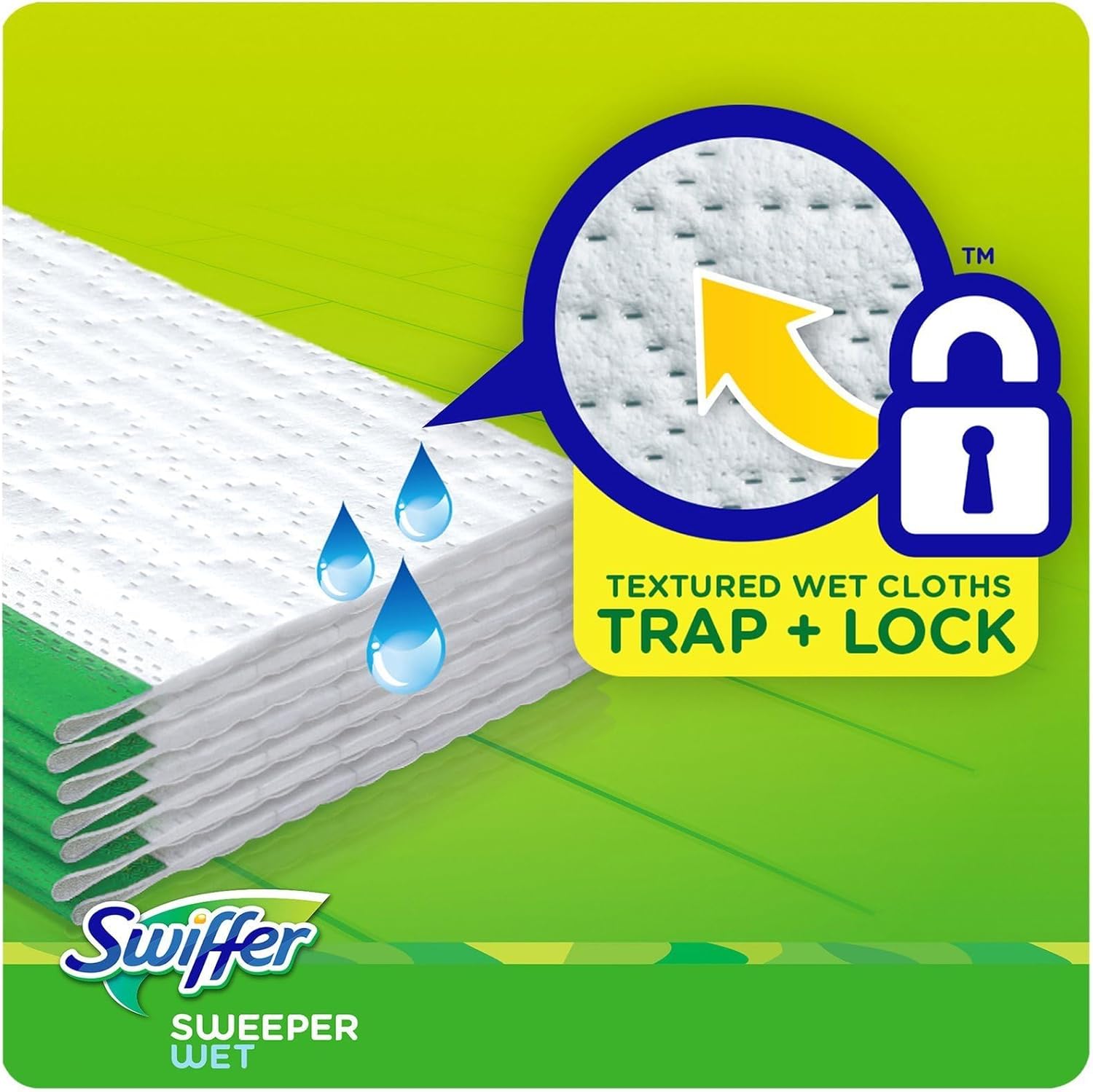 Swiffer PG-3231 Sweeper Wet Mopping Cloth Refill - Open Window Fresh - 24 ct