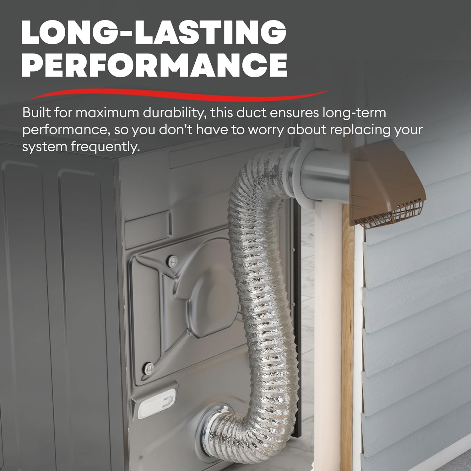 DEFLECTO Supurr-Flex 5-Ply 4in Aluminum Dryer Vent Duct