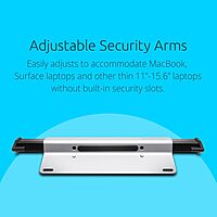 Kensington MacBook and Surface Laptop Locking Station with Keyed Lock Cable, Macbook Locks With 6 Foot Cable, Laptop Security Lock for Macbook Air/Pro, Laptop Locking Cable, K64453WW