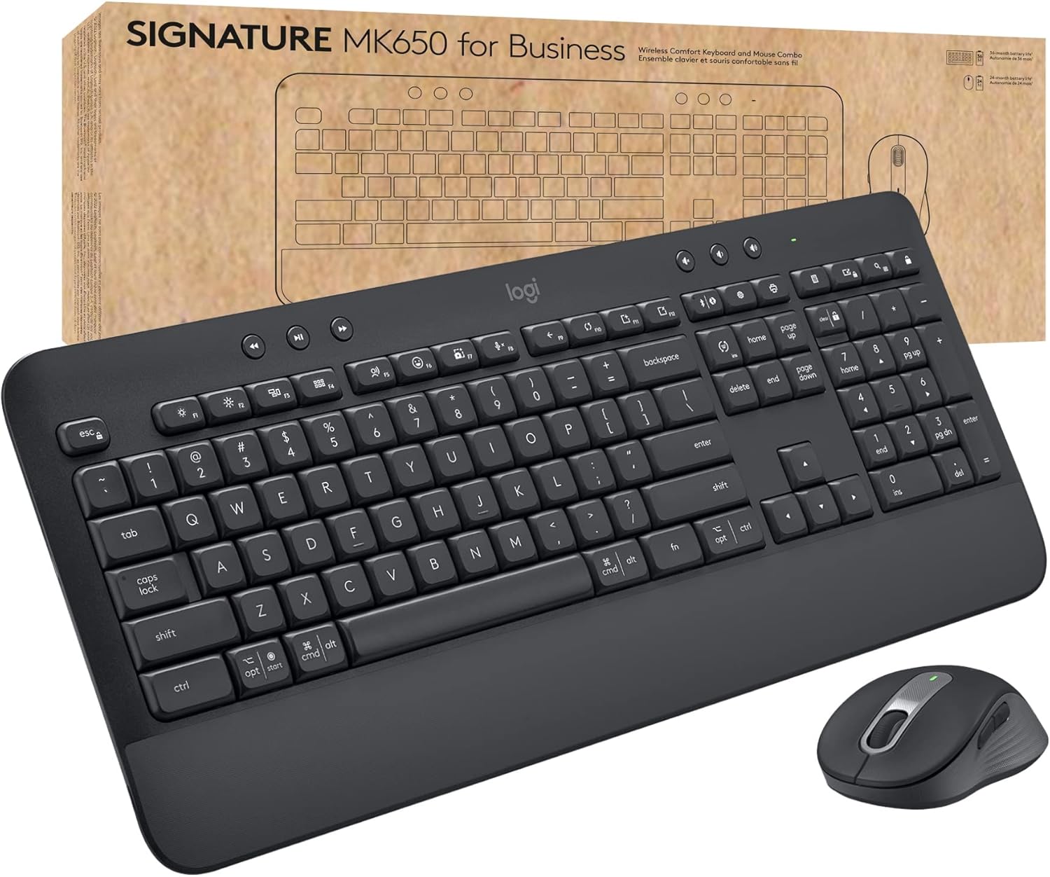 LOGITECH Signature MK650 Combo for Business - Wireless Keyboard and Mouse