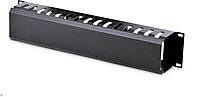 StarTech.com Horizontal 2U Server Rack Cable Management Finger Duct w/ Cover - 19" Network Rack Wire Duct Raceway Panel